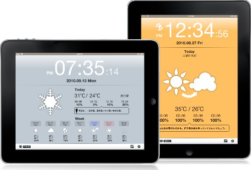 Ipad専用アプリ お天気時計hd をリリース Sbs気象情報